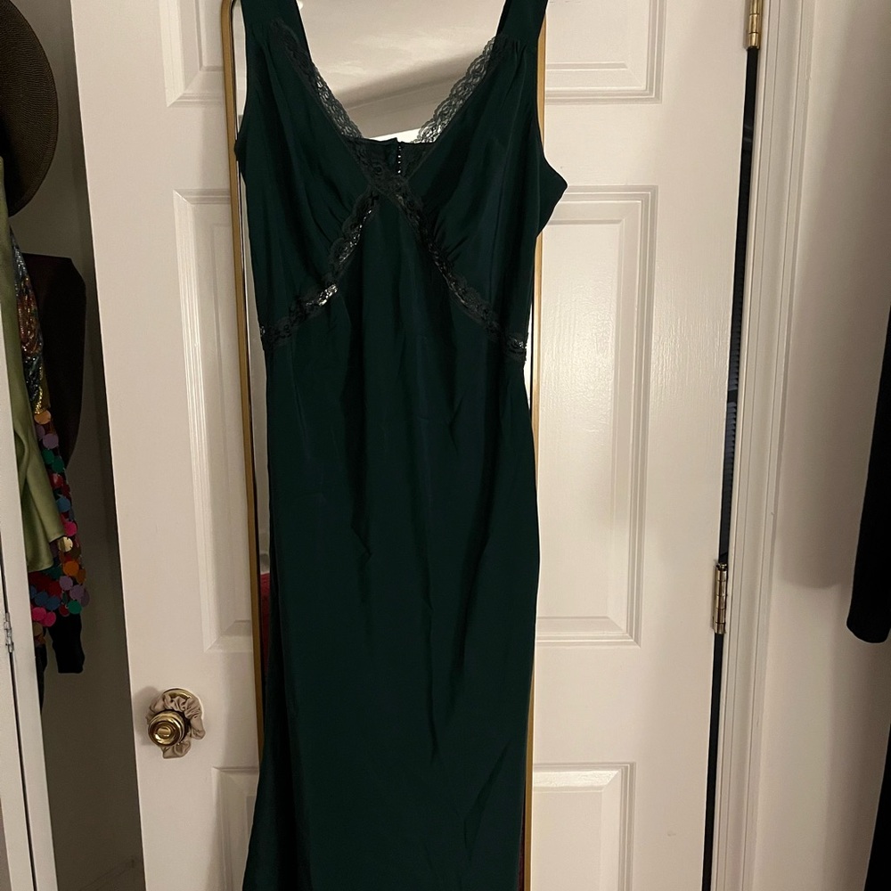 Reformation Green Provence Dress